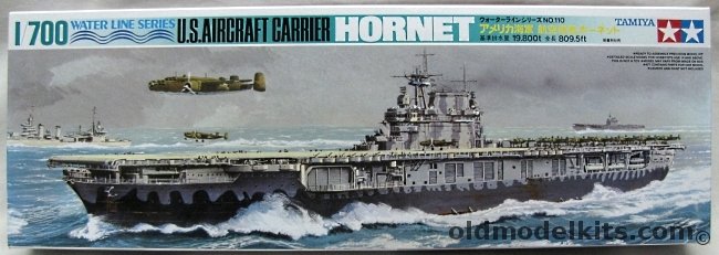 Tamiya 1/700 USS Hornet CV-8 Aircraft Carrier - With B-25s, 7810 plastic model kit